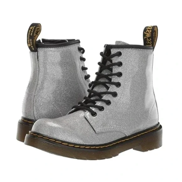 Martens Shoes Dr Martens 46 Boots Kids Size 11 Silver